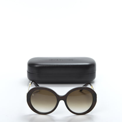 Louis Vuitton Petit Soupcon Rond Sunglasses Z0490W Brown Glitter 8 of 8