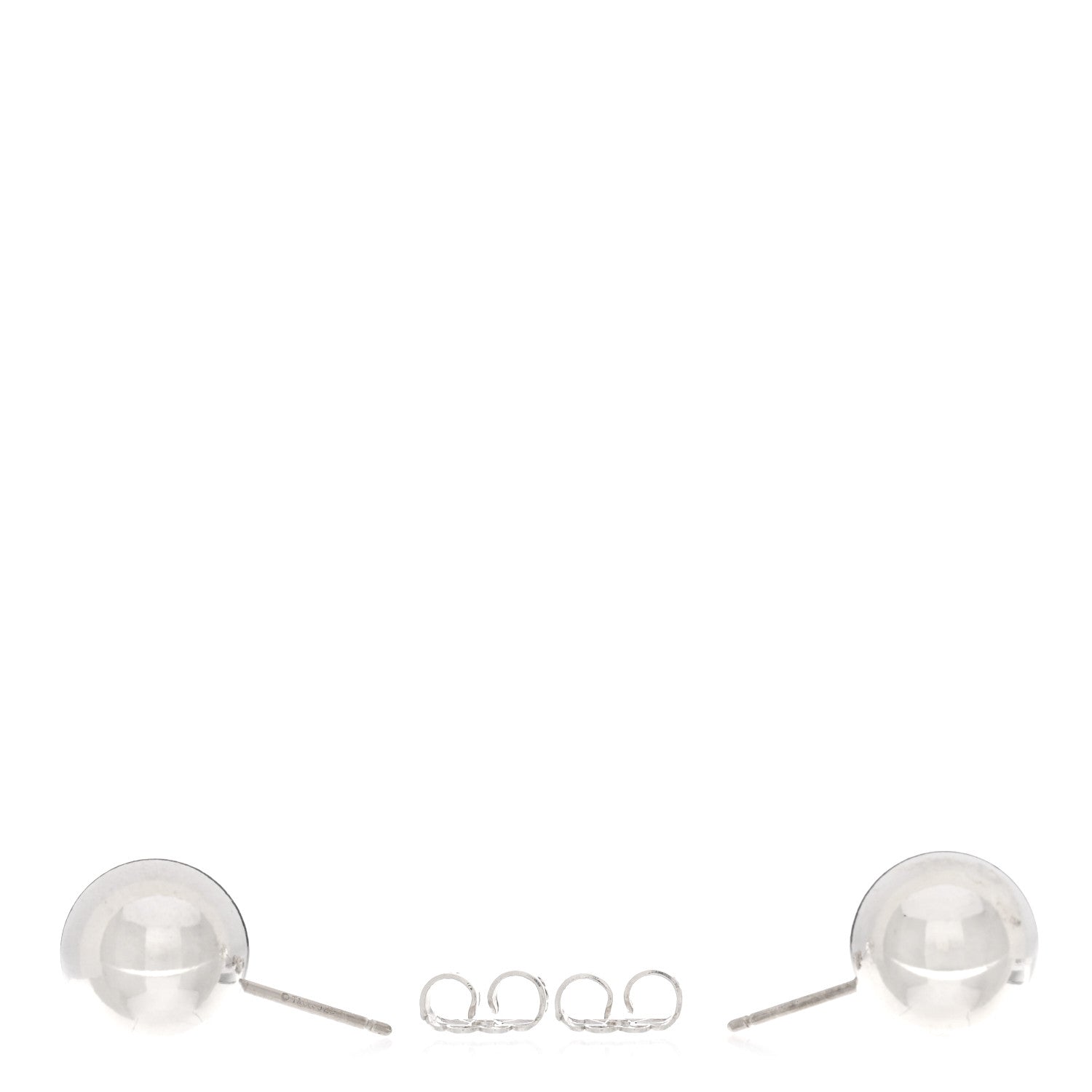 Tiffany Sterling Silver 10mm HardWear Ball Earrings 3 of 4