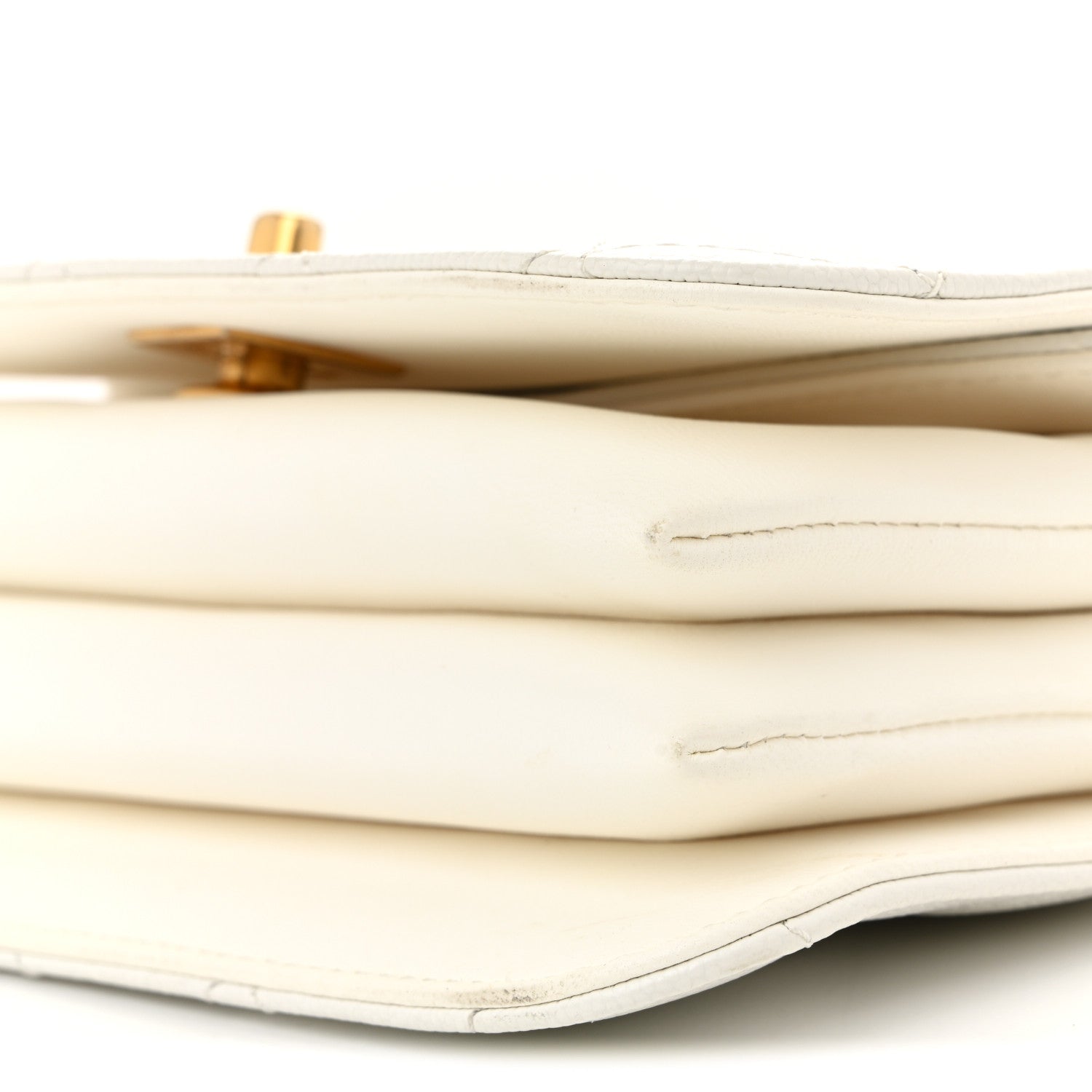 Chanel Caviar Quilted Mini Top Handle Flap White 10 of 13