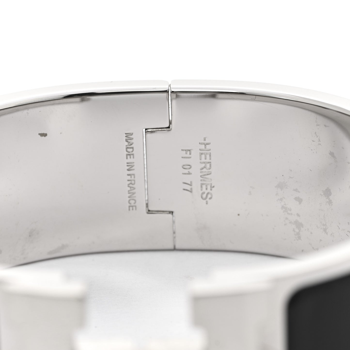 Enamel Wide Clic Clac H Bracelet PM Black