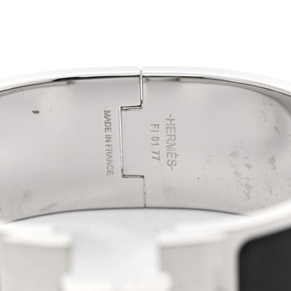 Hermes Enamel Wide Clic Clac H Bracelet PM Black 5 of 6