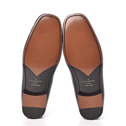 Louis Vuitton Calfskin Mens Montaigne Loafers 8 Marine 5 of 7