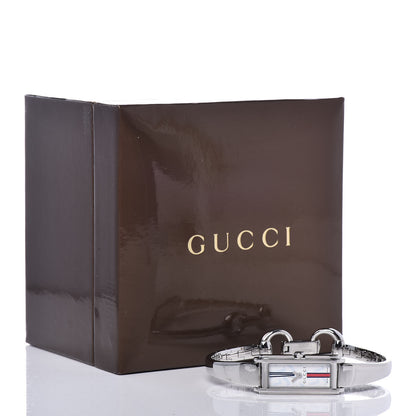 Gucci Stainless Steel 14mm 109 Horsebit Web Quartz Watch 7 of 7