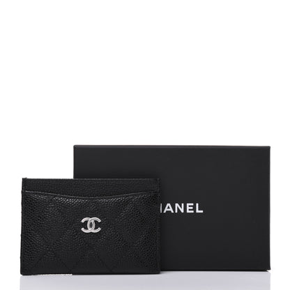 Chanel Caviar Quilted Card Holder Black 12 of 12