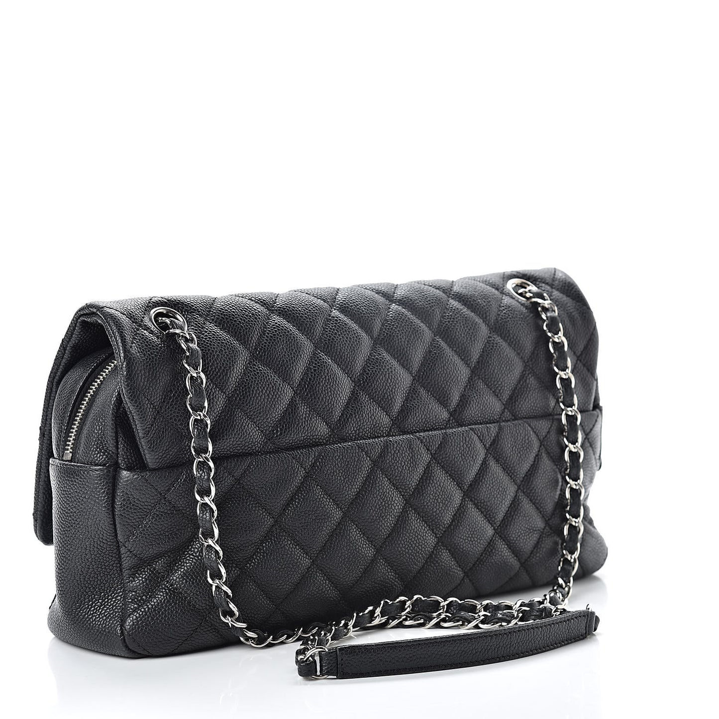 Caviar Quilted Jumbo Easy Flap Black