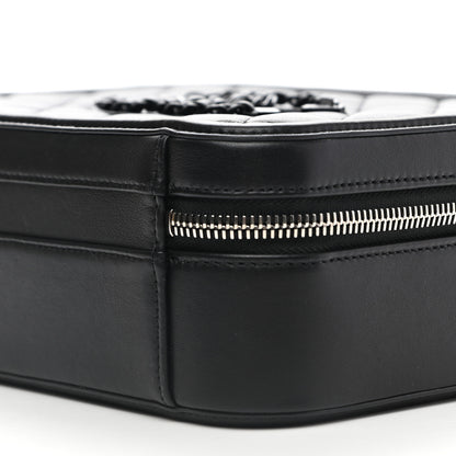 Chanel Lambskin Quilted Medium CC Filigree Vanity Case Black 10 of 11