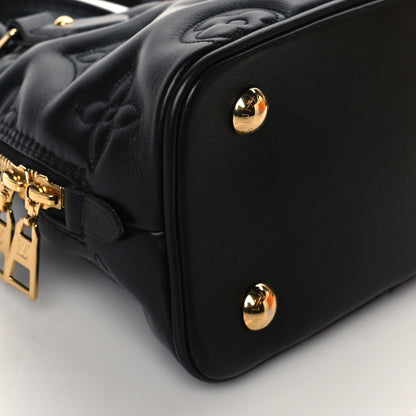 Louis Vuitton Calfskin Bubblegram Alma BB Black 8 of 10
