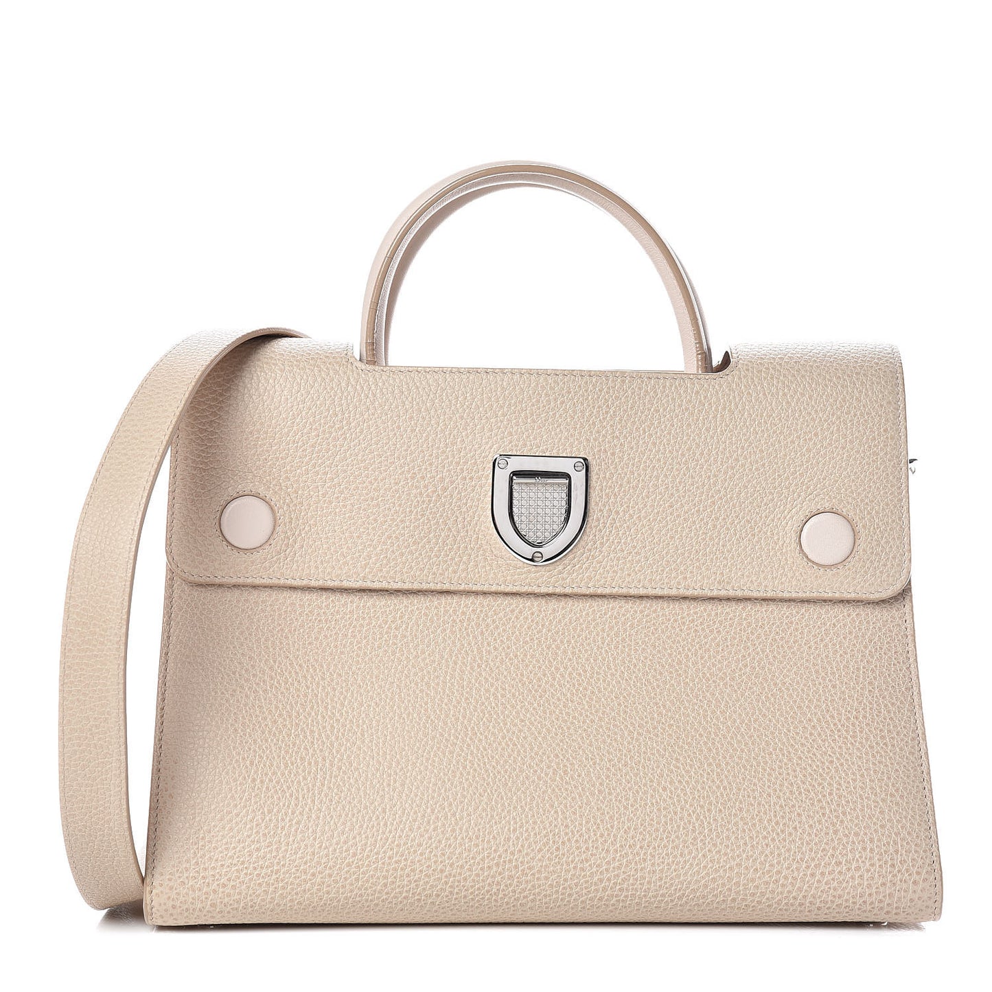 Grained Calfskin Medium Diorever Flap Tapioca