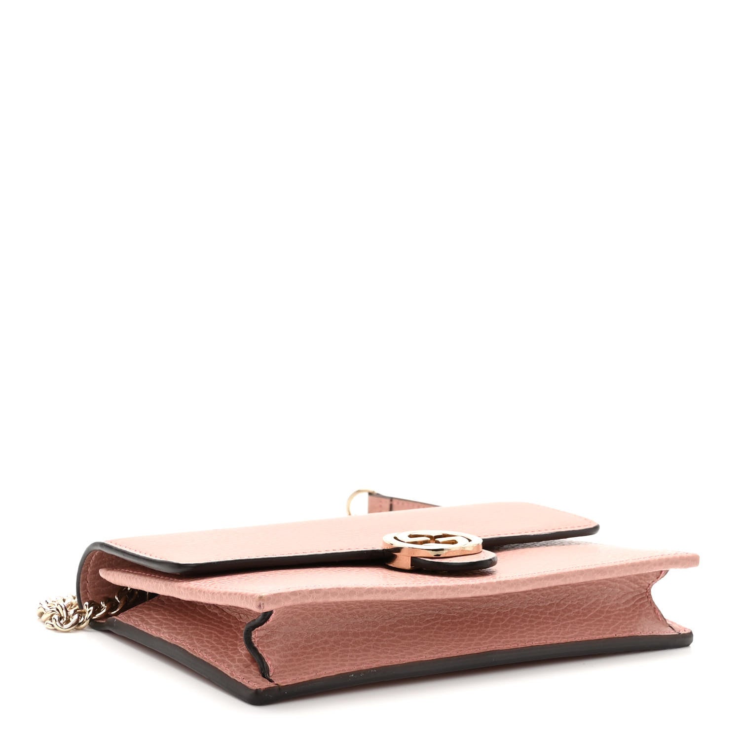 Gucci Dollar Calfskin Interlocking G Chain Wallet Soft Pink 4 of 11