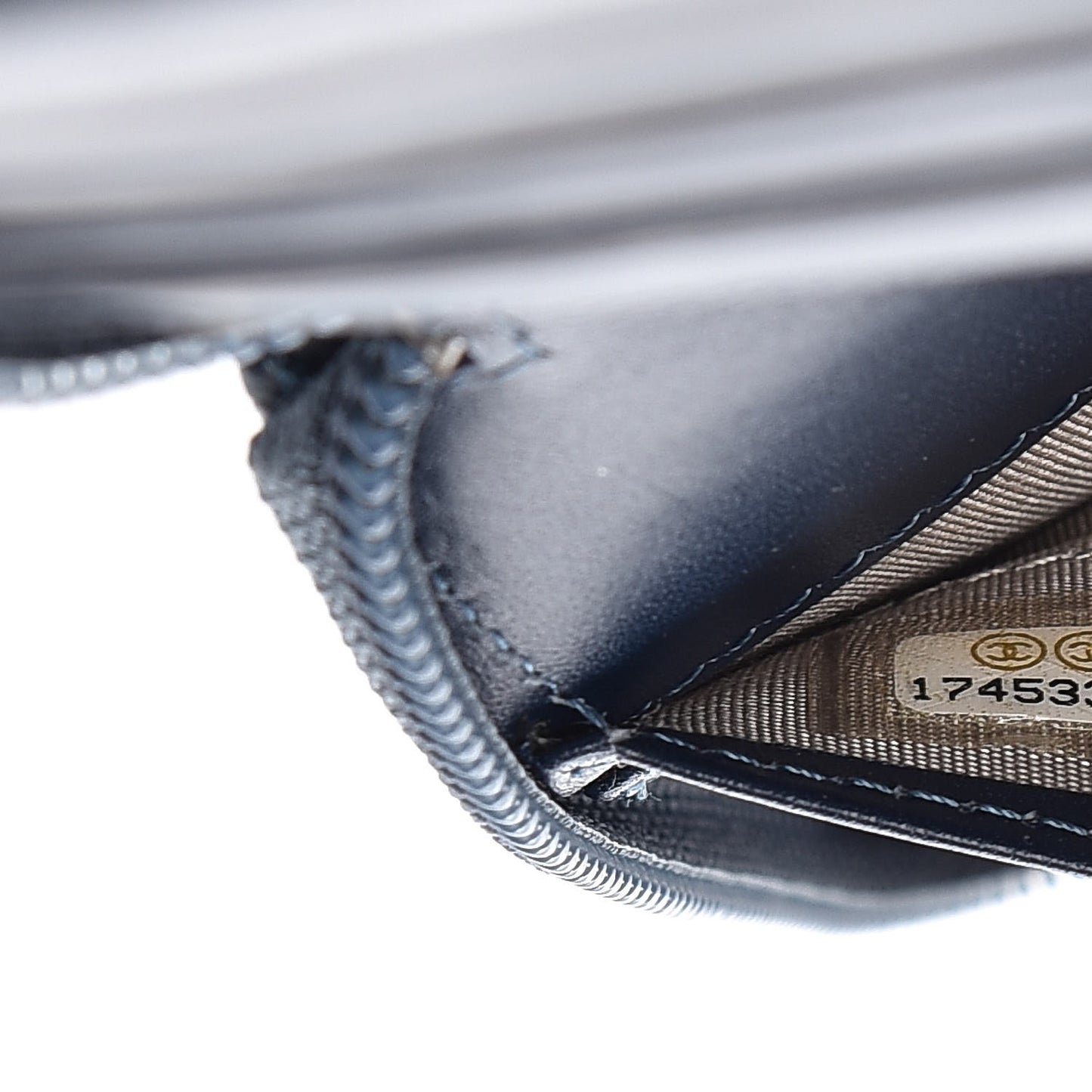 Caviar Timeless Travel Zip Wallet Blue