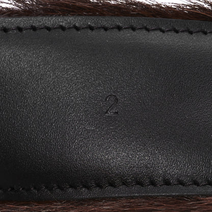 Prada Cavallino Calf Hair Belt 90 36 Cacao 8 of 8