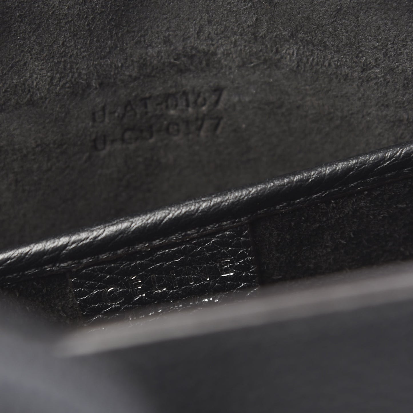 Drummed Calfskin Nano Luggage Black