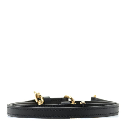 Louis Vuitton Calfskin 16mm Adjustable Shoulder Strap Black 1 of 5