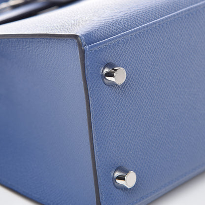 Hermes Epsom Kelly Sellier 25 Bleu Brighton 7 of 39