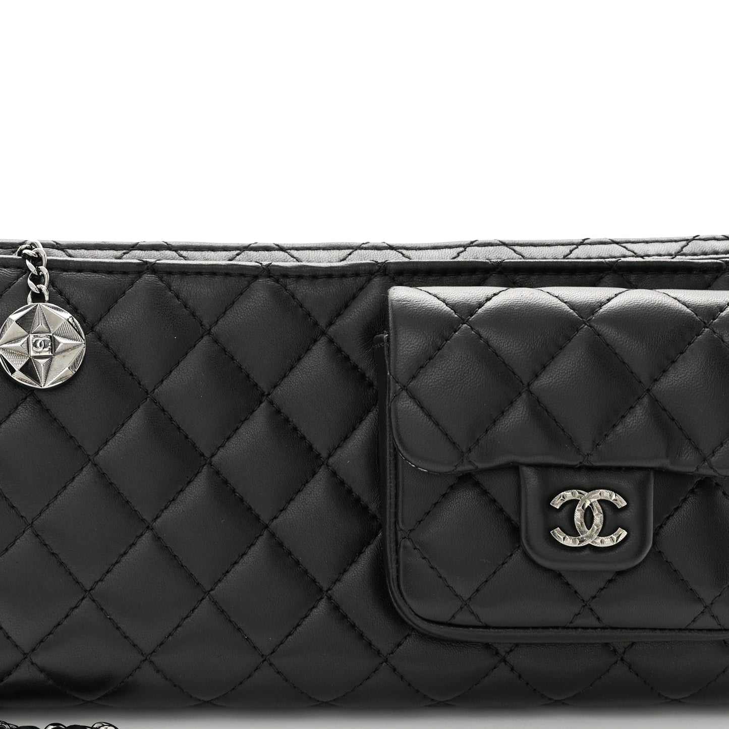 Lambskin Mineral Nights Pochette Wristlet Black
