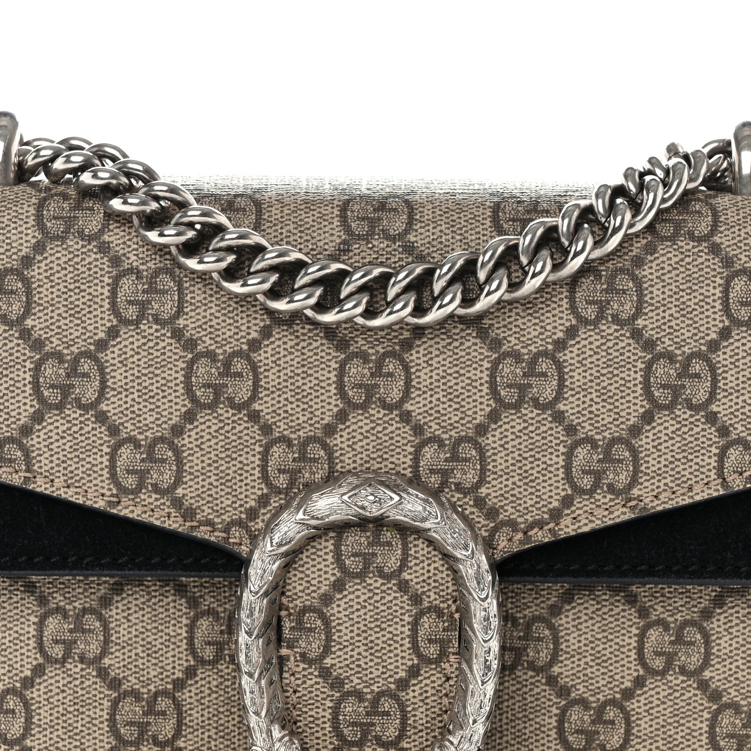 Gucci GG Supreme Monogram Mini Dionysus Shoulder Bag Black 9 of 12