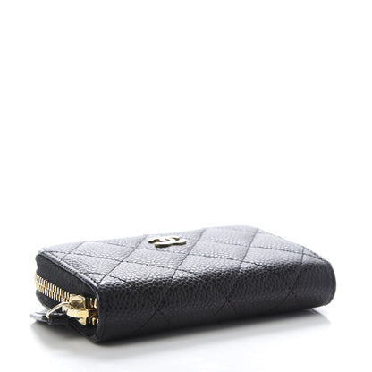 Chanel Caviar Quilted Zip Coin Purse Black 4 of 10