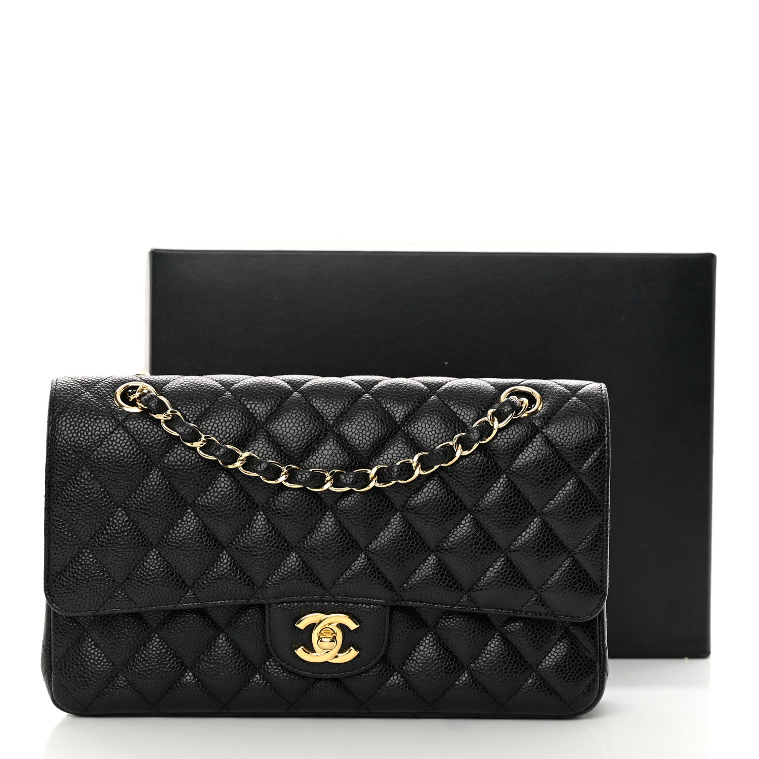 Chanel Caviar Quilted Medium Double Flap Black 16 of 16