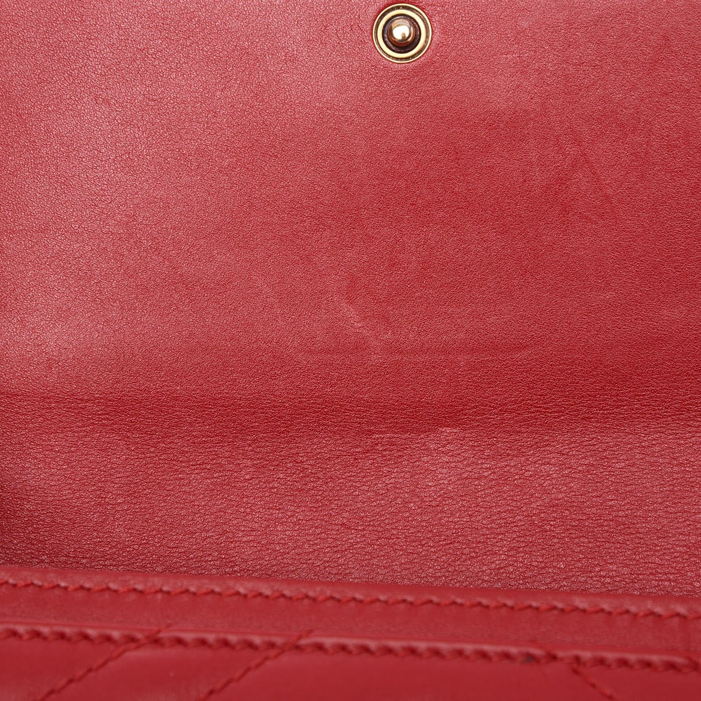 Calfskin Matelasse GG Marmont Continental Wallet Hibiscus Red