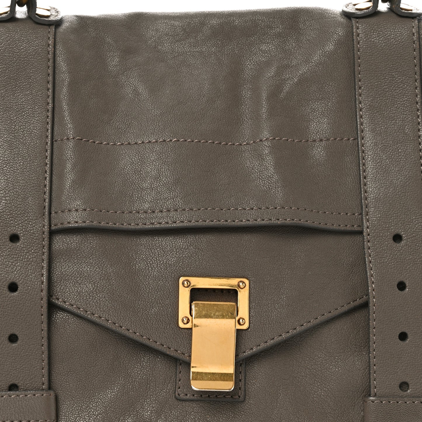 Lambskin Medium PS1 Satchel Smoke
