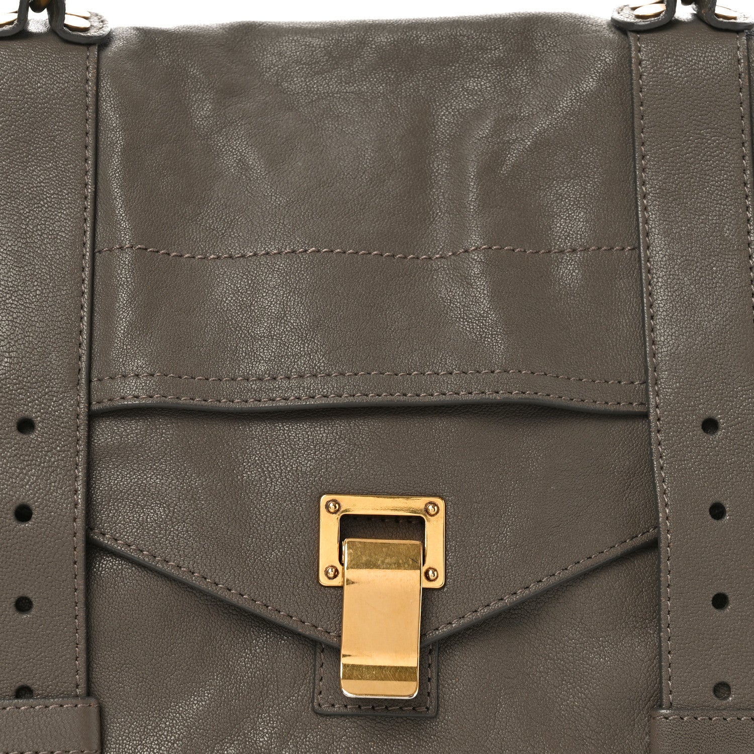 Proenza Schouler Lambskin Medium PS1 Satchel Smoke 8 of 10