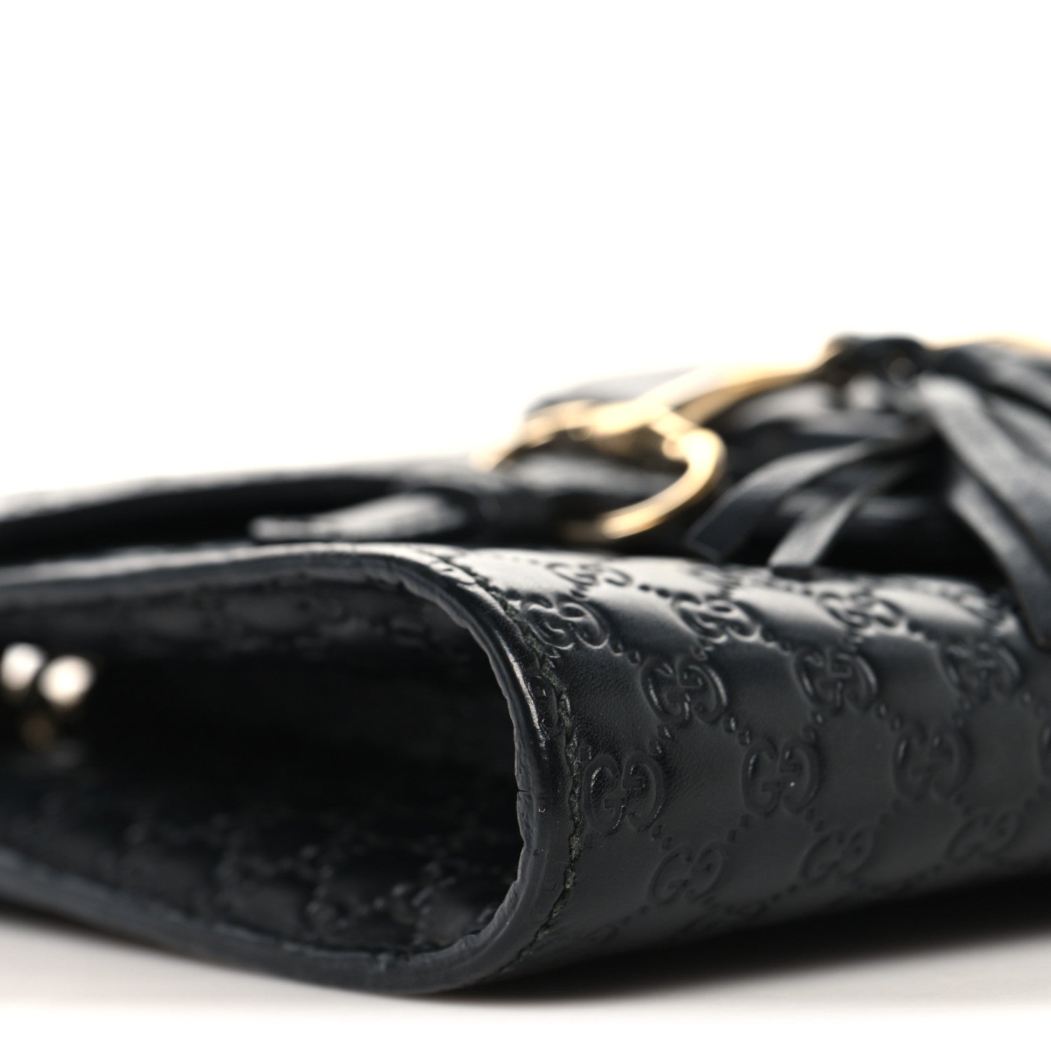 Gucci Soft Microguccissima Mini Emily Chain Shoulder Bag Black 9 of 11