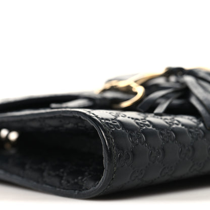 Gucci Soft Microguccissima Mini Emily Chain Shoulder Bag Black 9 of 11
