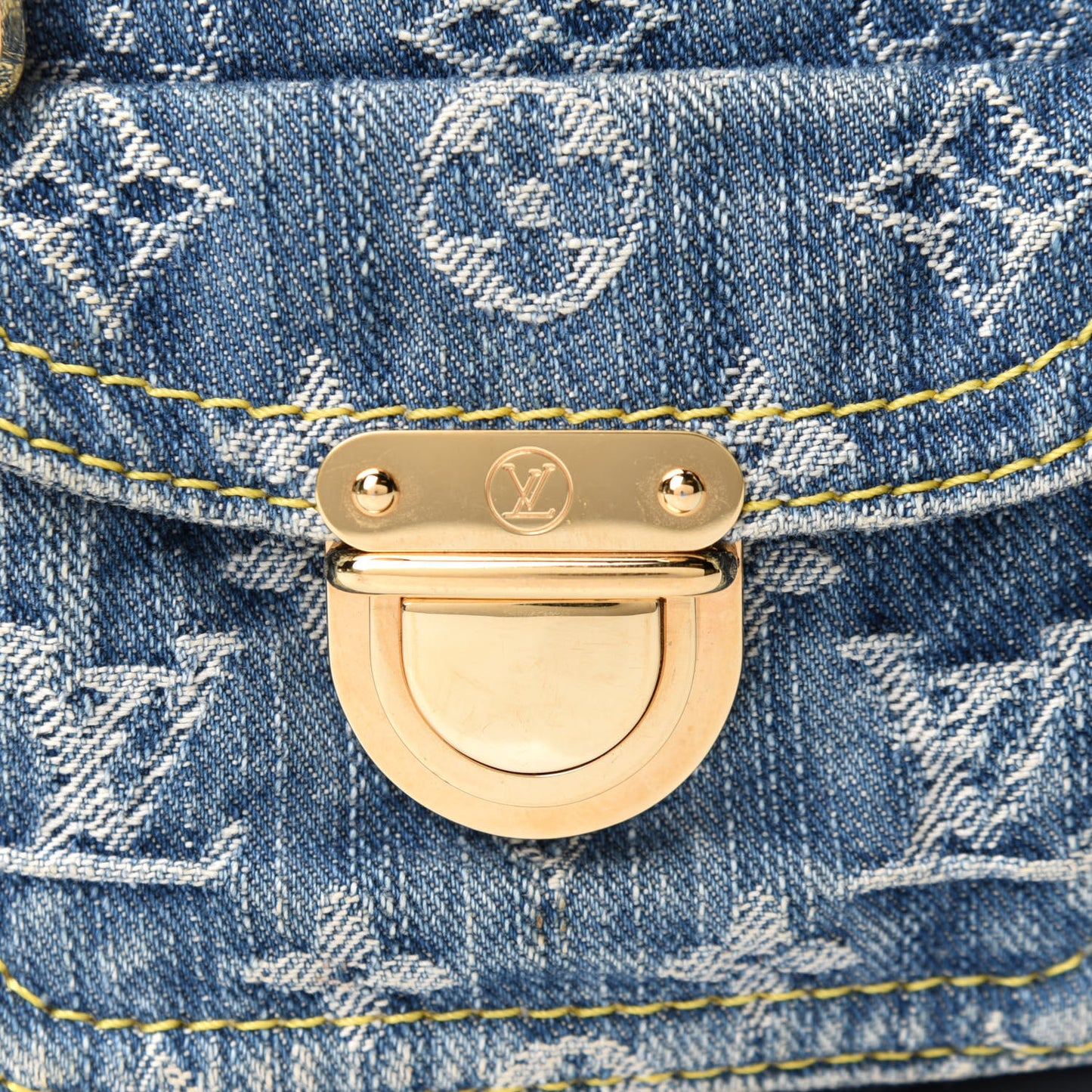 Monogram Denim Baggy PM Blue