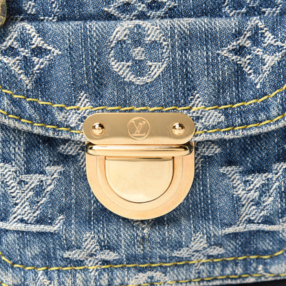 Louis Vuitton Monogram Denim Baggy PM Blue 7 of 12