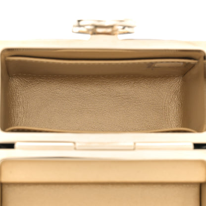 Chanel Lambskin Quilted Small Box With Chain Black 6 of 11