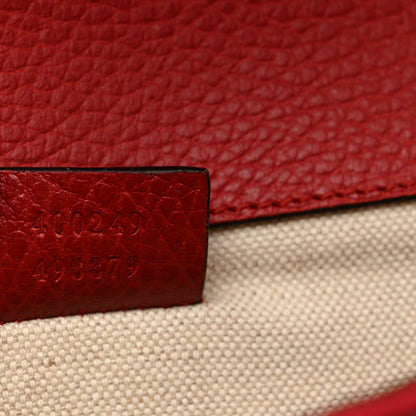 Gucci Dollar Calfskin Swarovski Crystal Small Dionysus Shoulder Bag Hibiscus Red 8 of 11