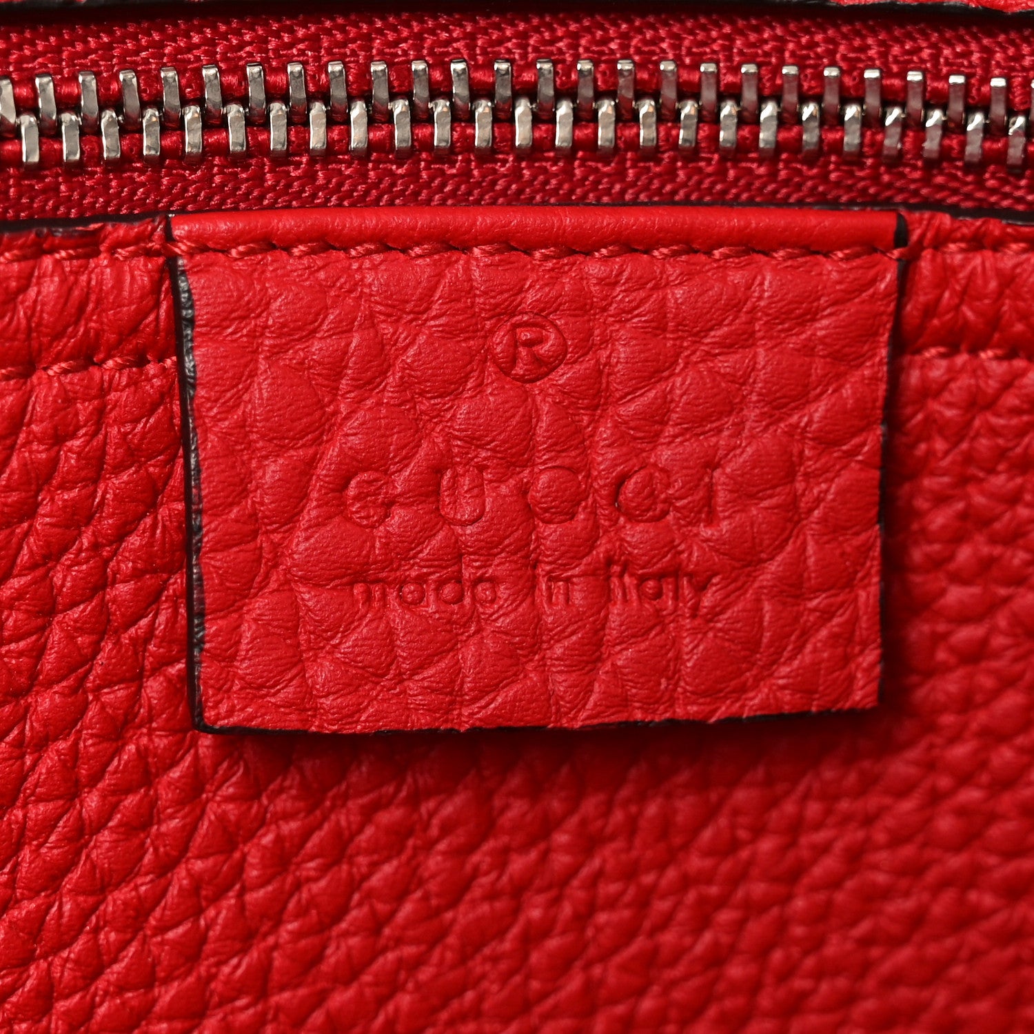 Gucci Soft Calfskin Small Jackie Top Handle Bag Hibiscus Red 6 of 10