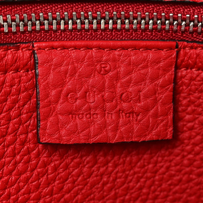 Gucci Soft Calfskin Small Jackie Top Handle Bag Hibiscus Red 6 of 10