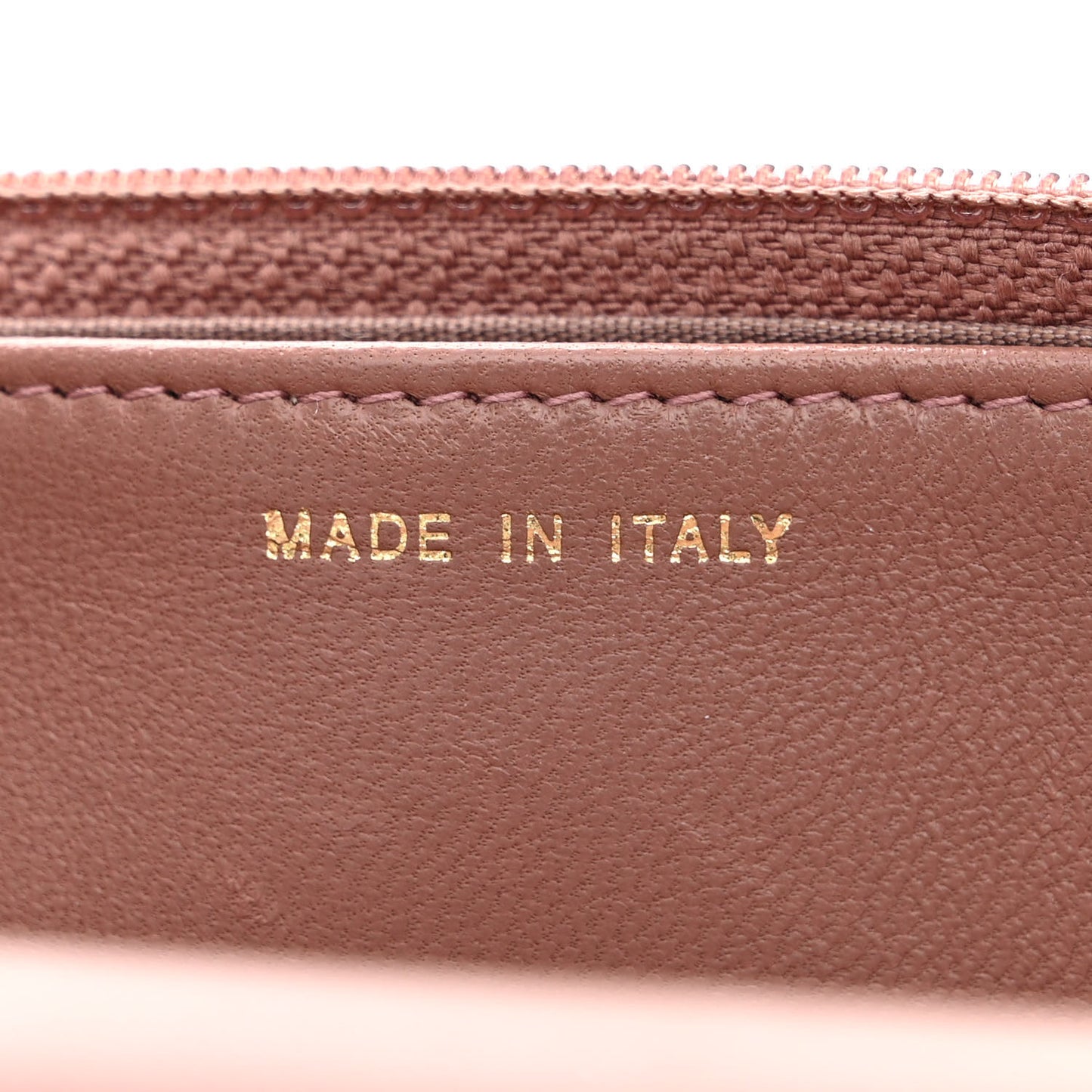 Lambskin Quilted Trendy CC Wallet On Chain WOC Nude