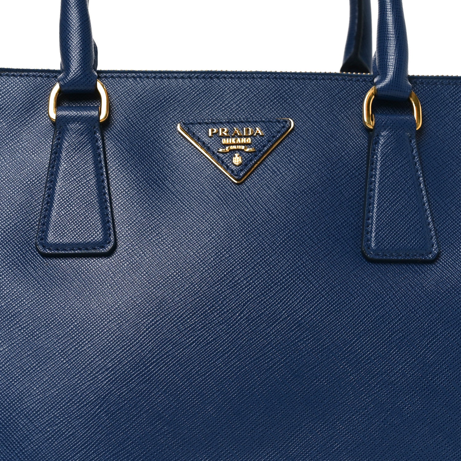 Prada Saffiano Lux Large Galleria Double Zip Tote Bluette 1846741
