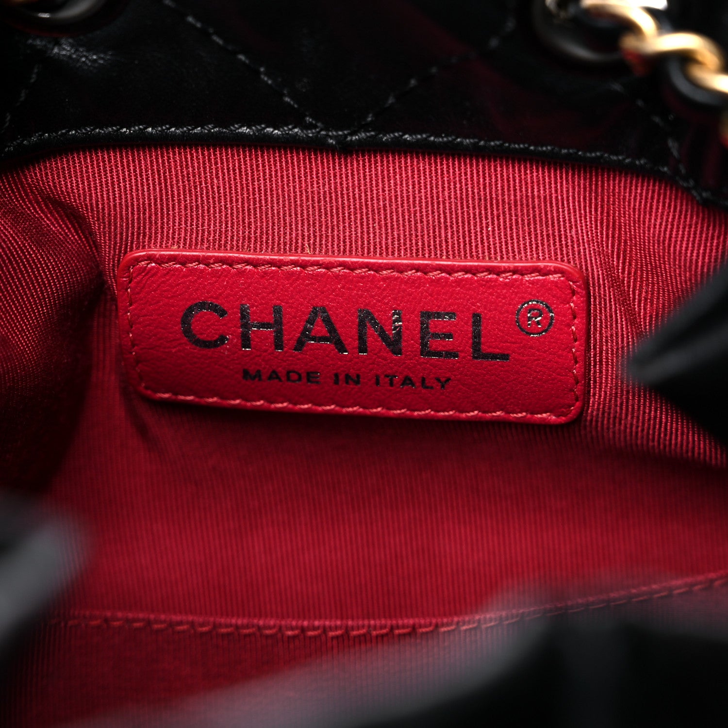 Chanel Aged Calfskin Quilted Gabrielle Backpack Black 6 of 21