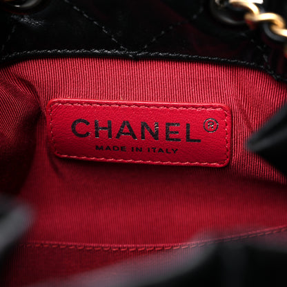 Chanel Aged Calfskin Quilted Gabrielle Backpack Black 6 of 21