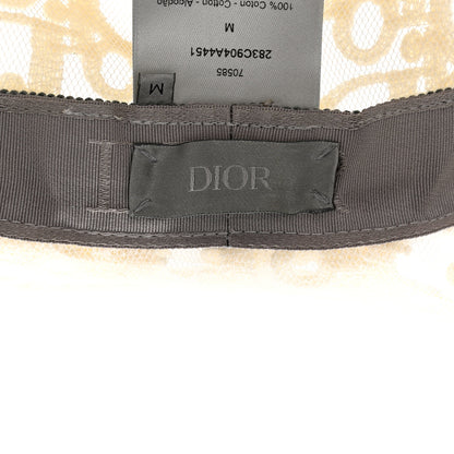 Christian Dior Nylon Crochet Oblique Hat M Ivory 8 of 8