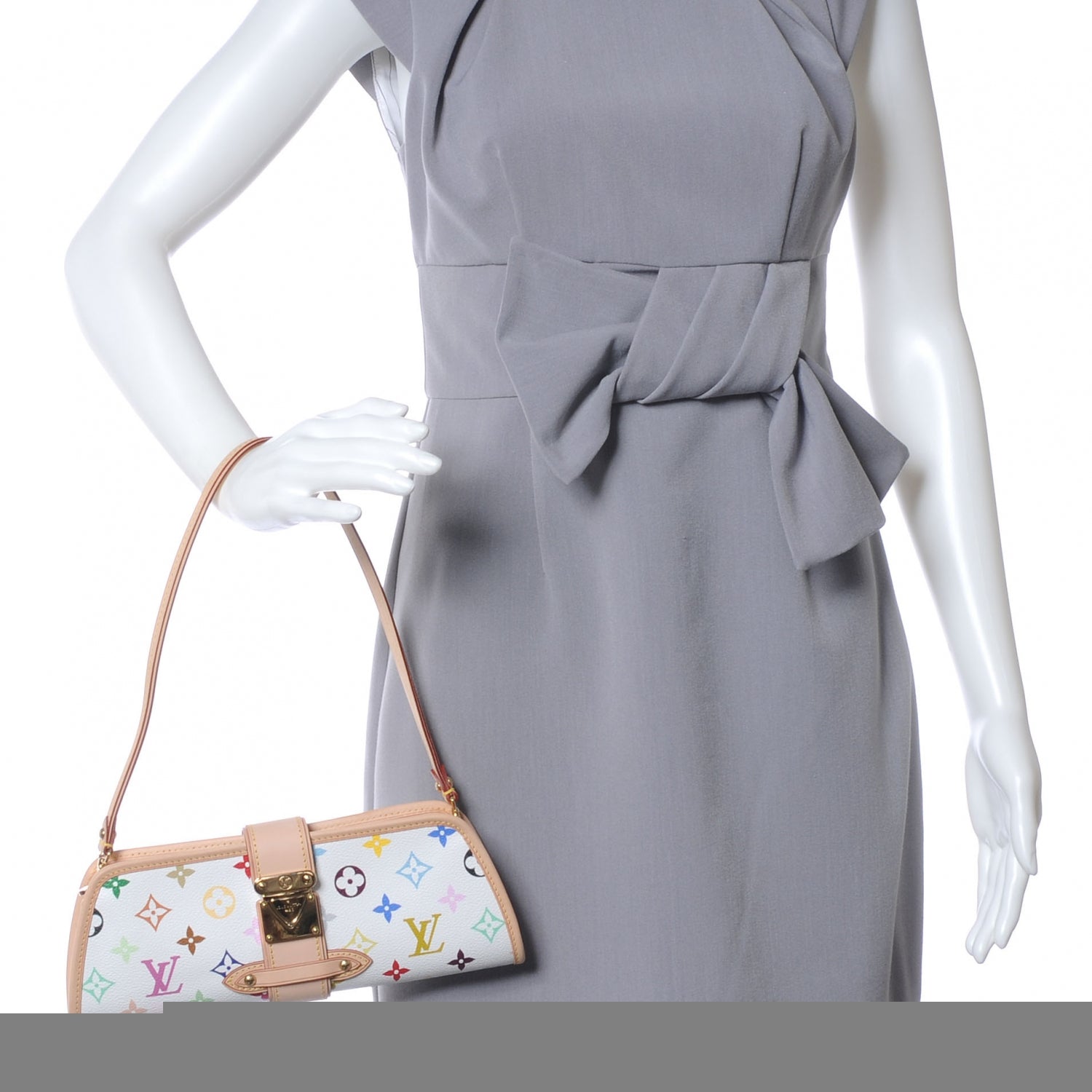 Louis Vuitton Monogram Multicolor Shirley White 2 of 7