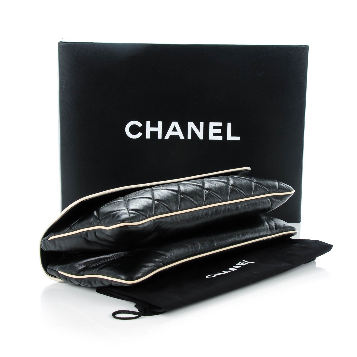 Chanel Lambskin East West Accordion Flap Black 4 of 7