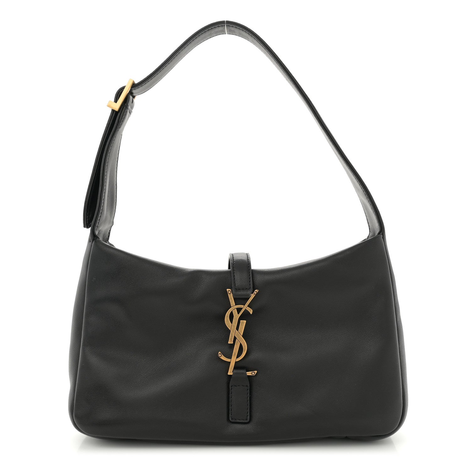 Saint Laurent Padded Lambskin Le 5 A 7 Hobo Black 1 of 11