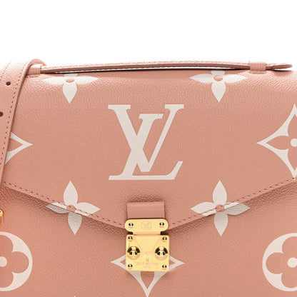 Louis Vuitton Empreinte Monogram Giant Pochette Metis Rose Trianon Cream 7 of 9