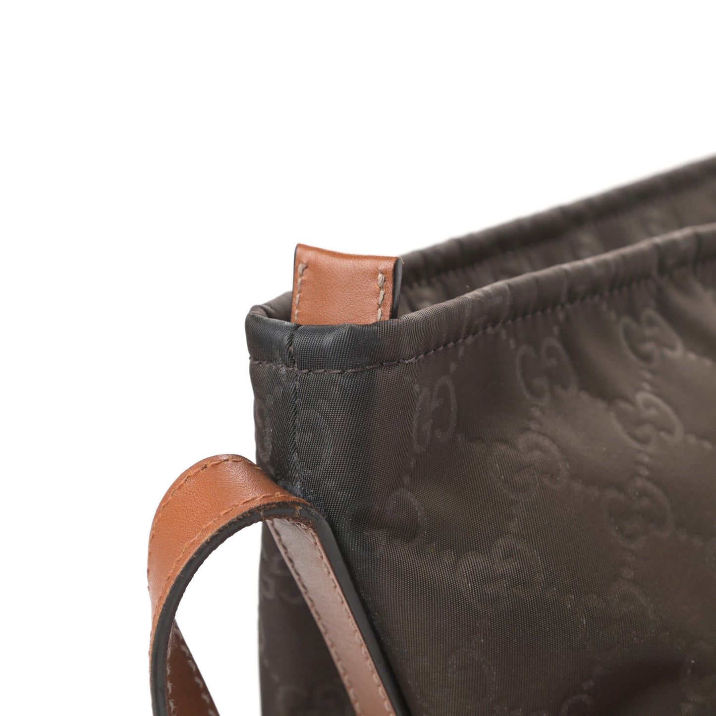 Nylon Guccissima Messenger Bag Brown