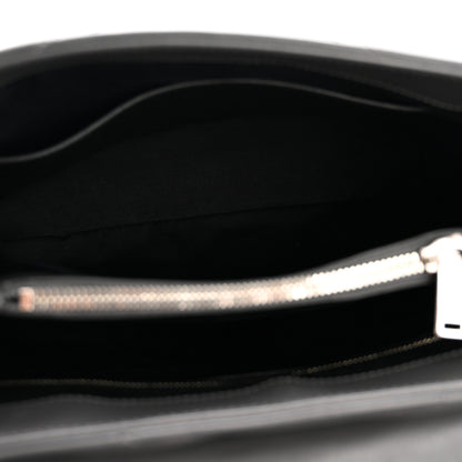 Saint Laurent Calfskin Y Quilted Monogram Medium LouLou Satchel Storm 5 of 13