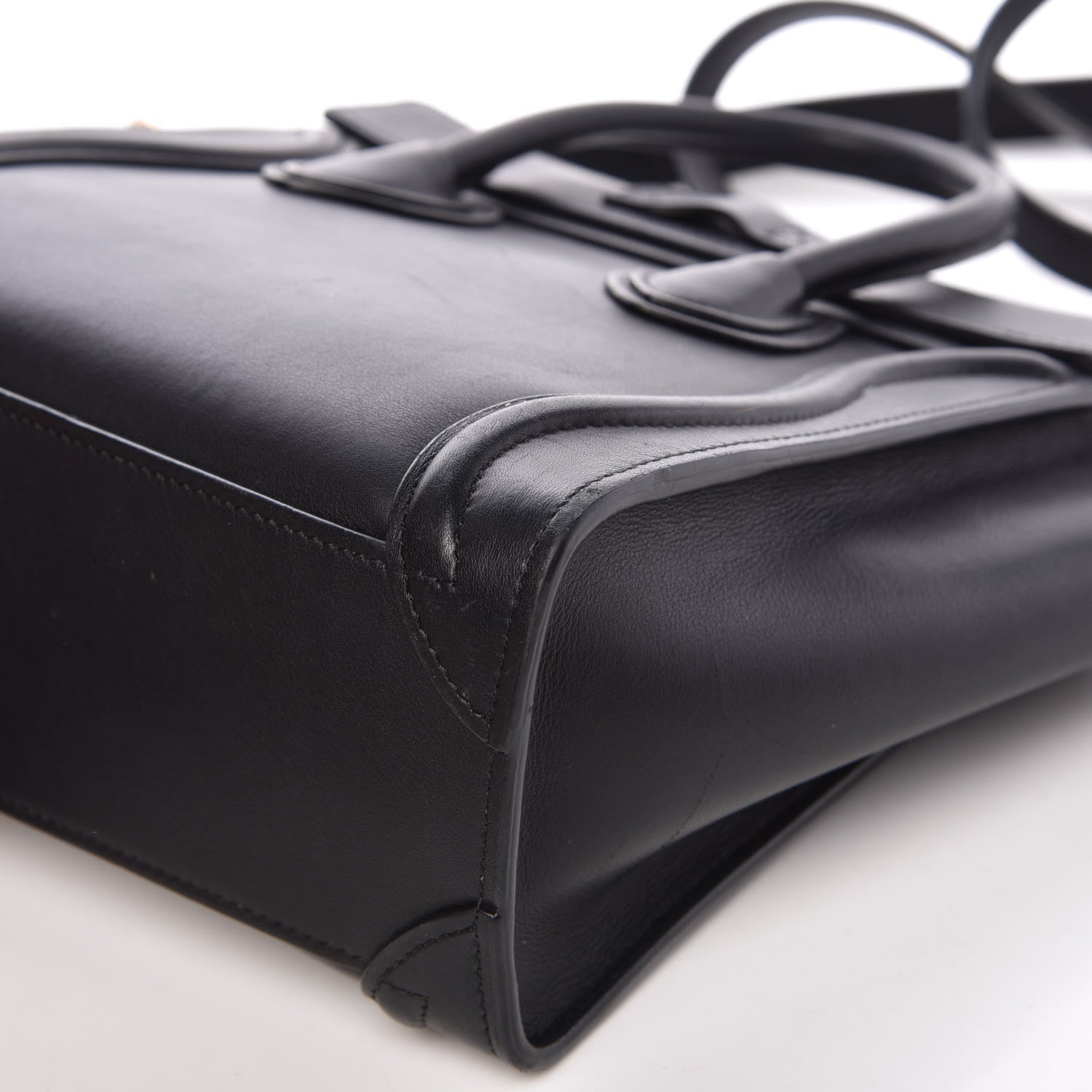 Celine Smooth Calfskin Nano Luggage Black 12 of 14