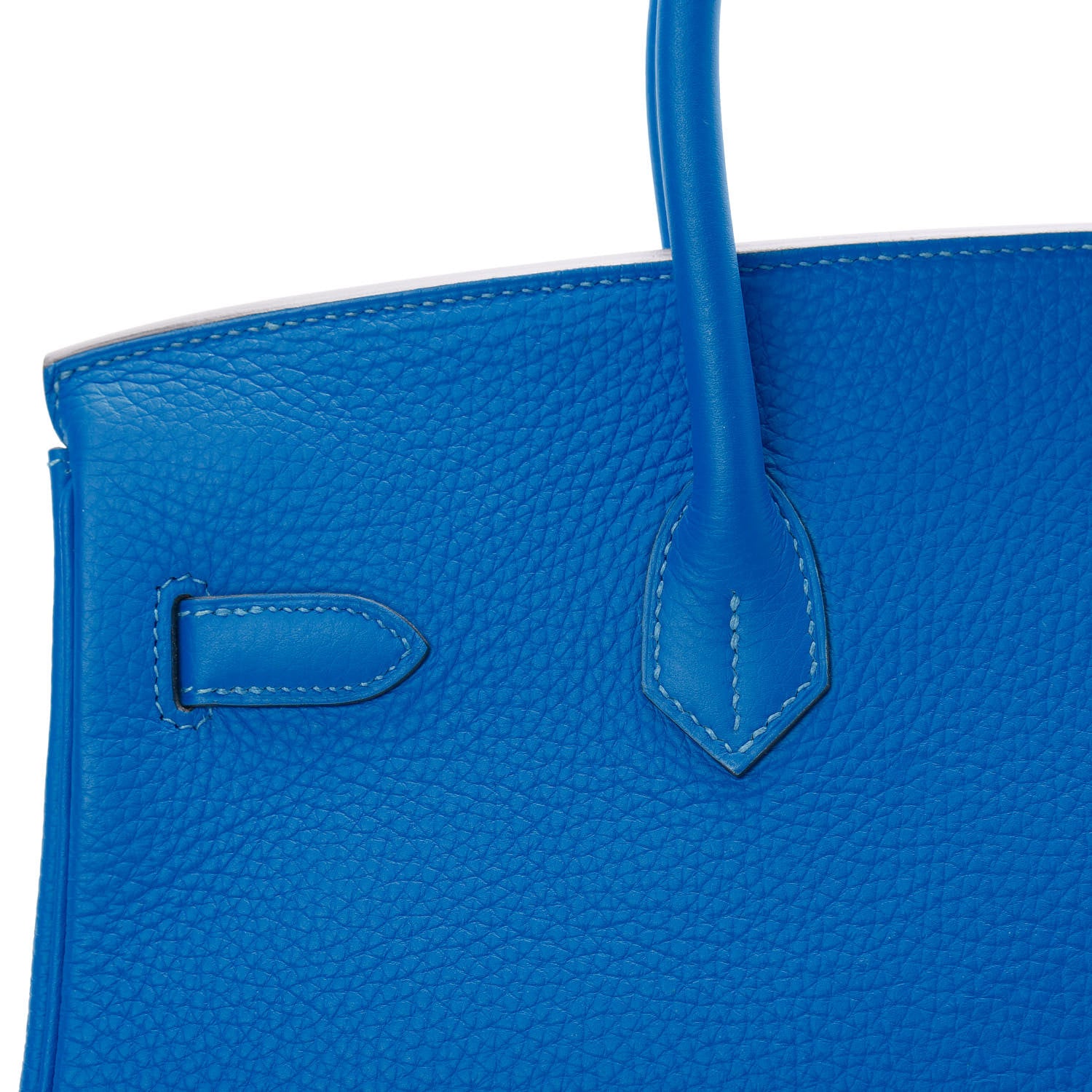 Hermes Taurillon Clemence Birkin 35 Bleu Hydra 9 of 33