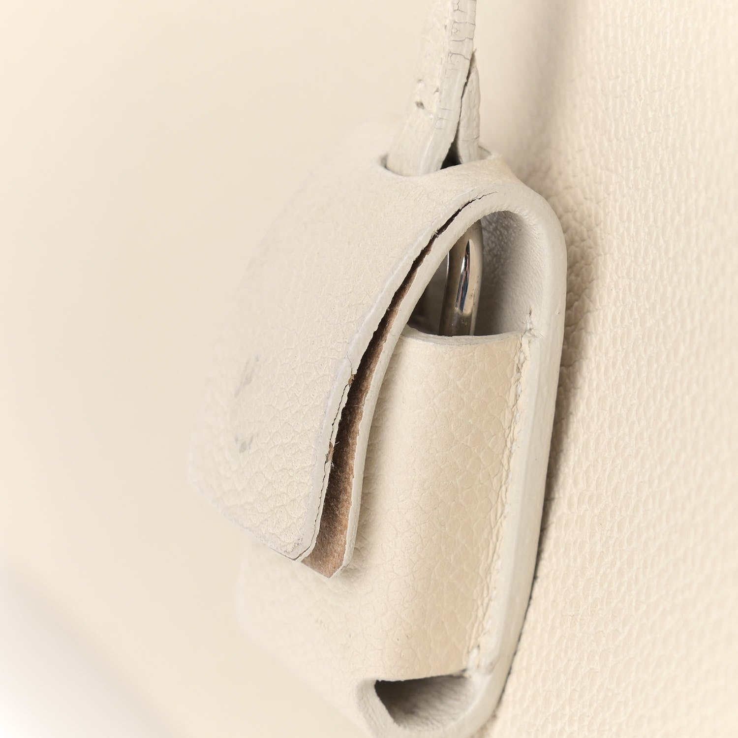 Saint Laurent Grained Calfskin Baby Sac De Jour White 20 of 28