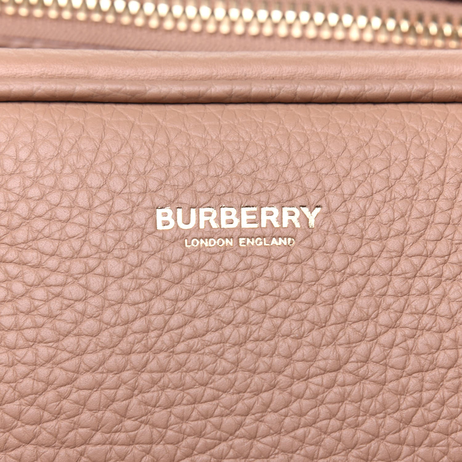 Burberry Grainy Calfskin Large Cube Bowling Bag Dark Sand 13 of 16