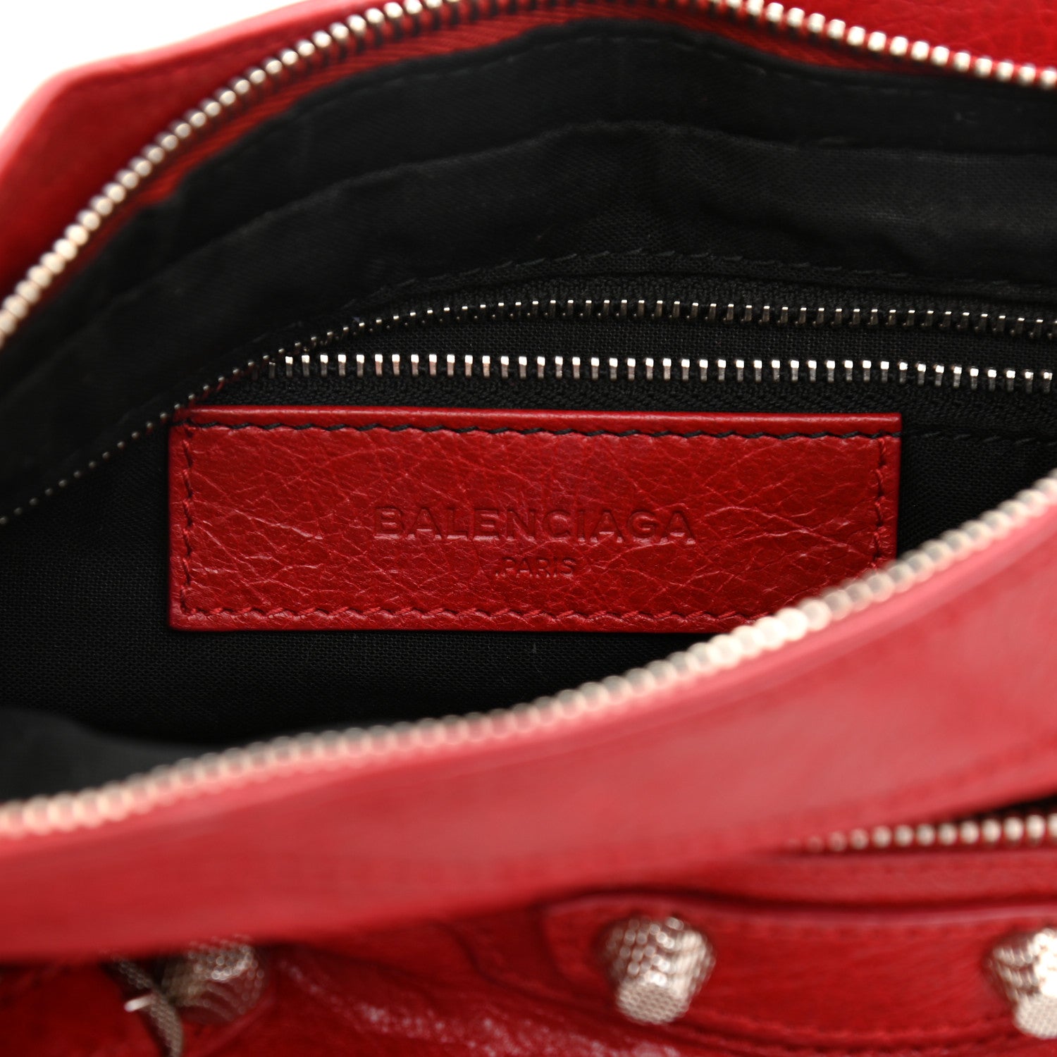 Balenciaga Agneau Giant 12 Silver Hardware Hip Rouge Lipstick 5 of 7