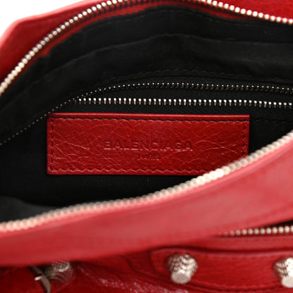 Balenciaga Agneau Giant 12 Silver Hardware Hip Rouge Lipstick 5 of 7